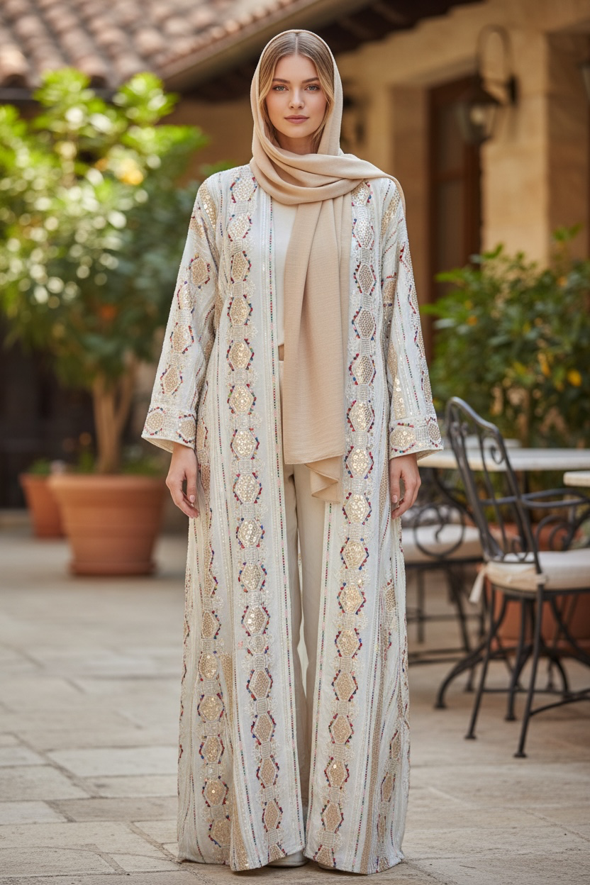 عباية مناسبات مطرزة