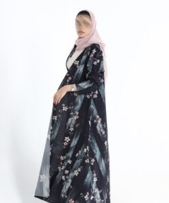 ⁦عباية بطبعه ورود⁩ - الصورة ⁦3⁩