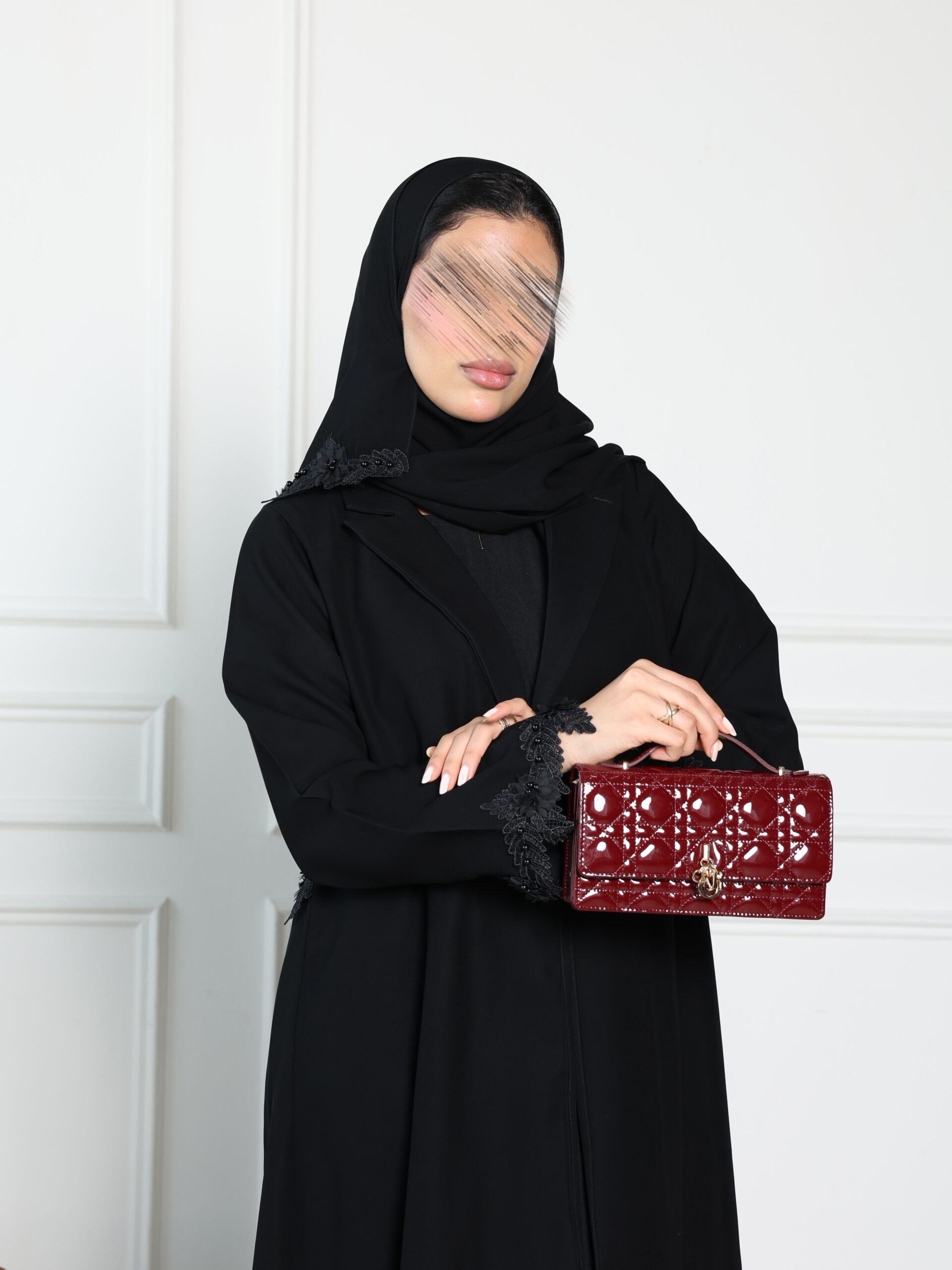 عباية سيراميك بليزر بكلفه الورد - الصورة 2
